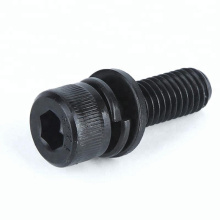 Grade 4.8 Carbon Steel Black Oxide/Black Zinc Plated Assembled Screw